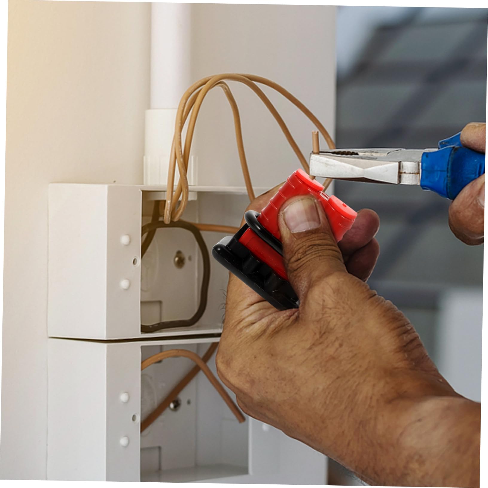 OSALADI 2 Set di Connettori per Cavi per Motori Elettrici Scollegamento della Batteria per Terminali del Verricello 4 Pezzi * 2