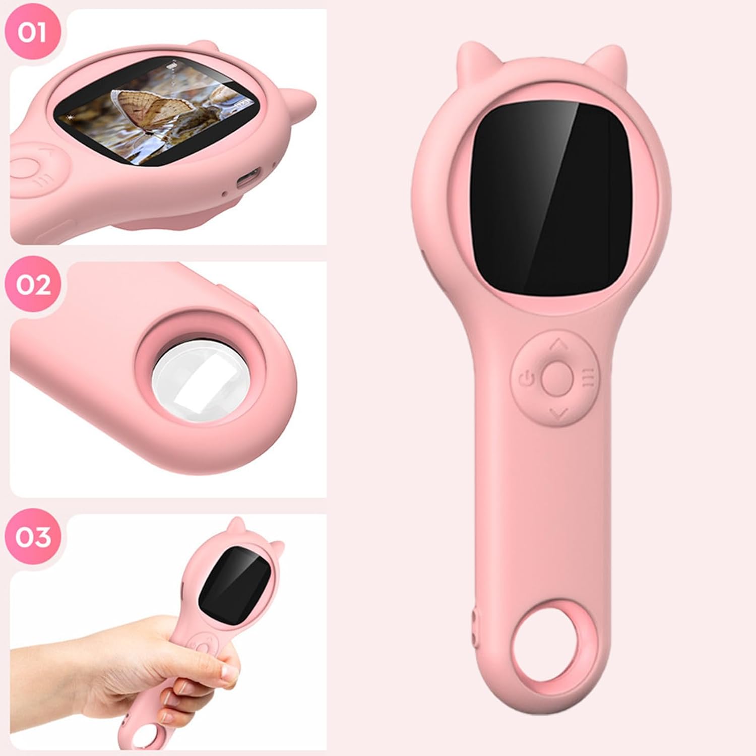 子供用顕微鏡 50倍 - 幼児用顕微鏡 - 科学観察 自然学習 屋外調査用 人間工学ハンドル 拡大ツール 幼児 実験教材