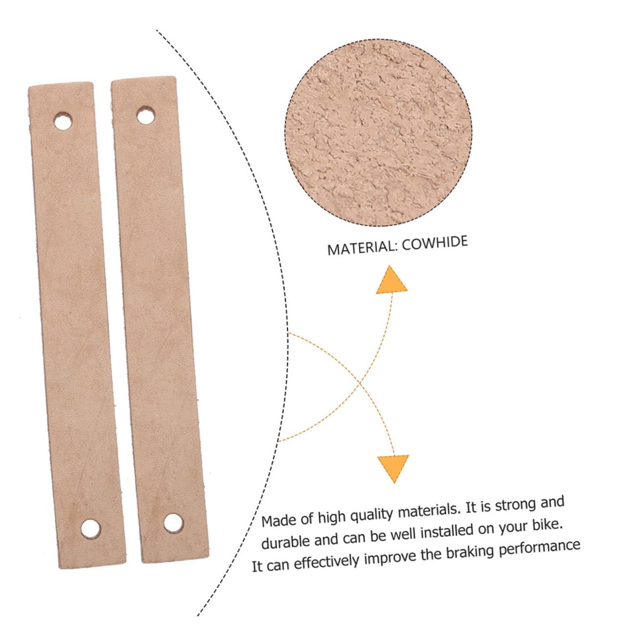 Alipis Pastiglie per Freni Bici Fitness Blocco per Bici da Spinning Facile Installazione Resistente E Silenzioso