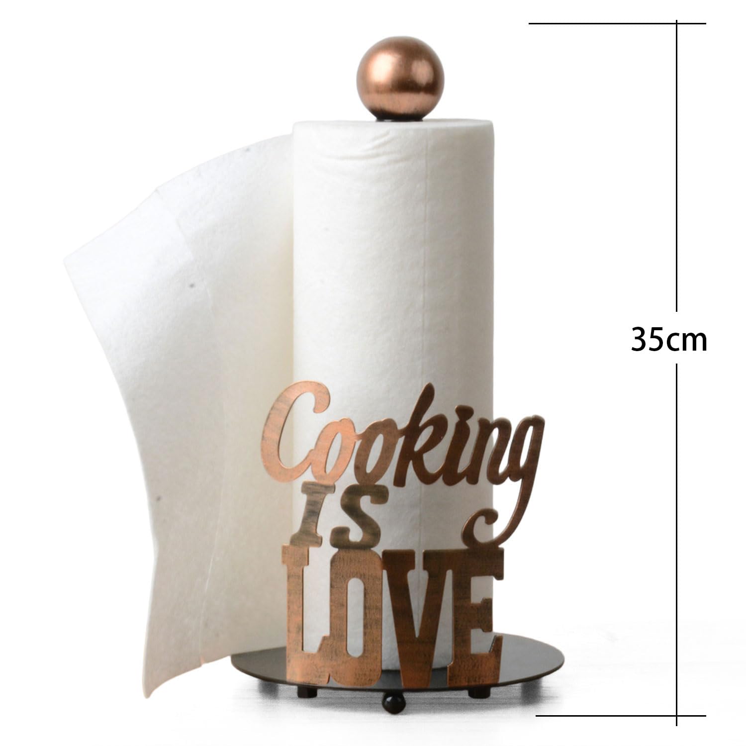 HAUCOZE Portarotolo Cucina, Porta Carta da Cucina,Porta Carta da Bagno, Portasalviette di Carta per Kitchen Countertop 34cm