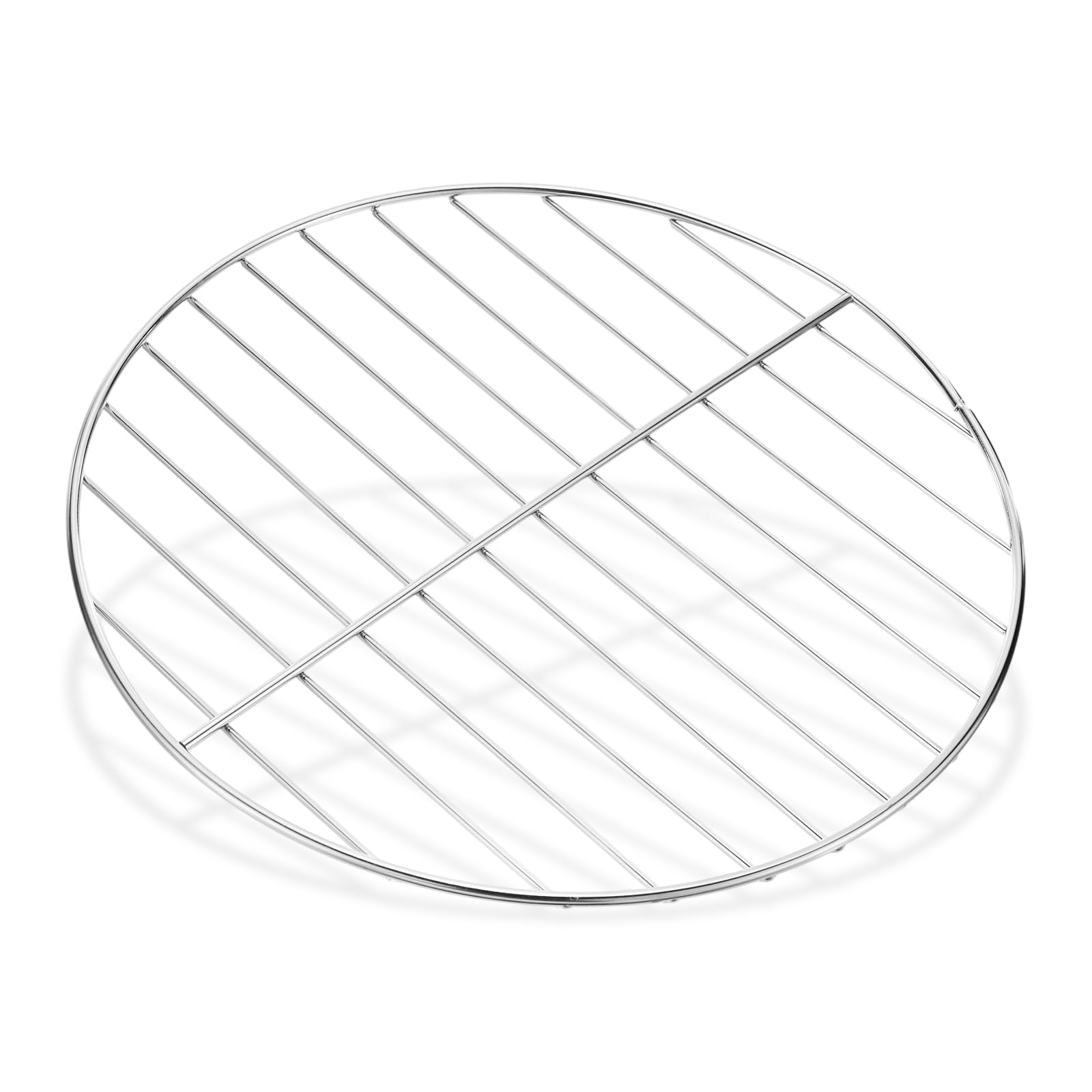 M METERXITY 1 Pack Charcoal Grate Replacement, BBQ High Heat Stainless Steel Charcoal Fire Round Cooking Grill Grate Parts & Accessories for Outdoor [11.81 Inch]