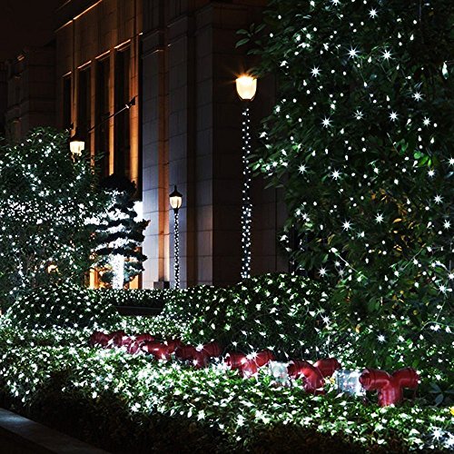 image for LiyuanQ Solar String Lights, 2 Pack 100 LED Solar Fairy Lights 33 feet