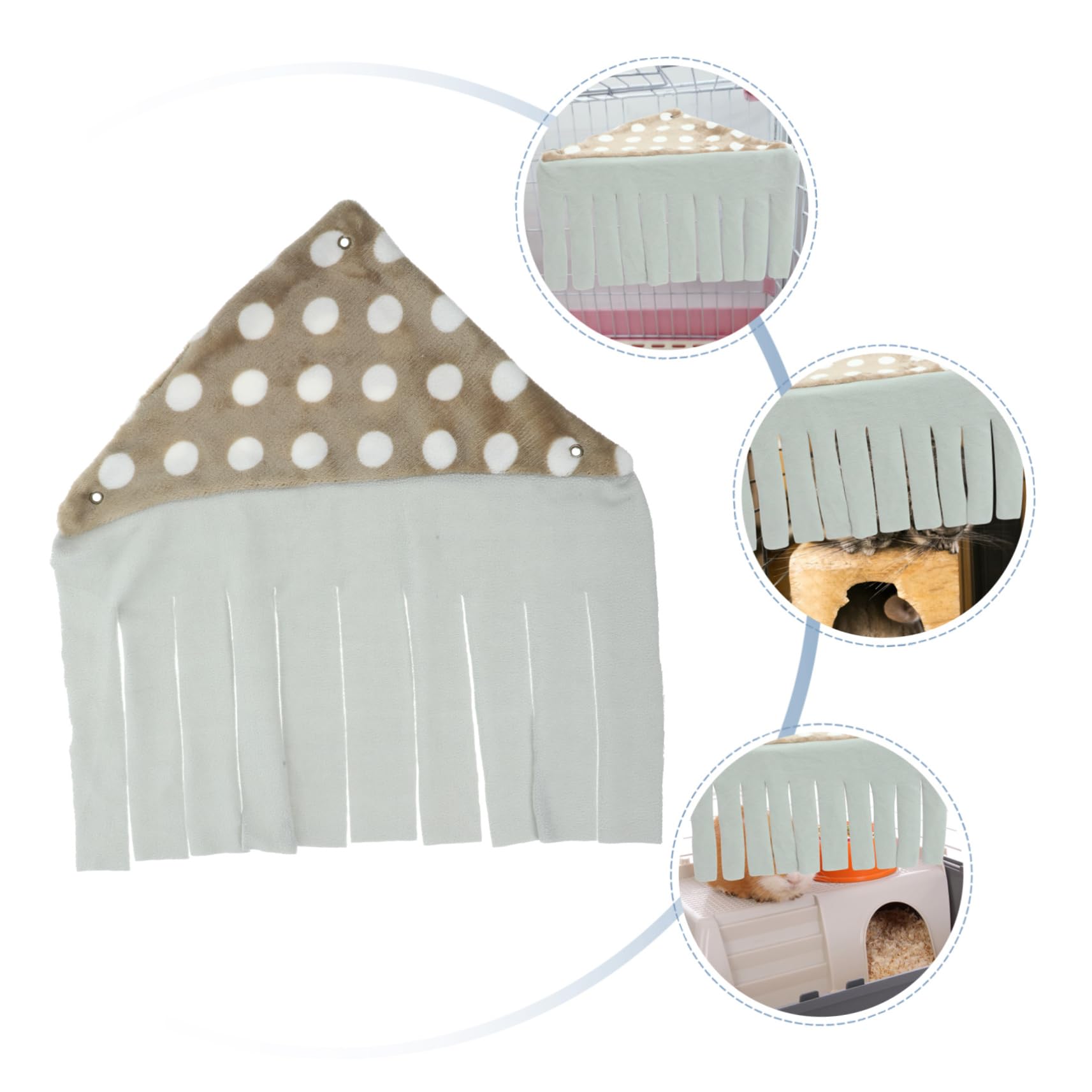 Cachette D’Angle pour Petits Animaux, Coin de Repos Confortable, Coton | Cochons D’inde et Lapins, Usage Jeu et Repos, Structure Légère et Respirante