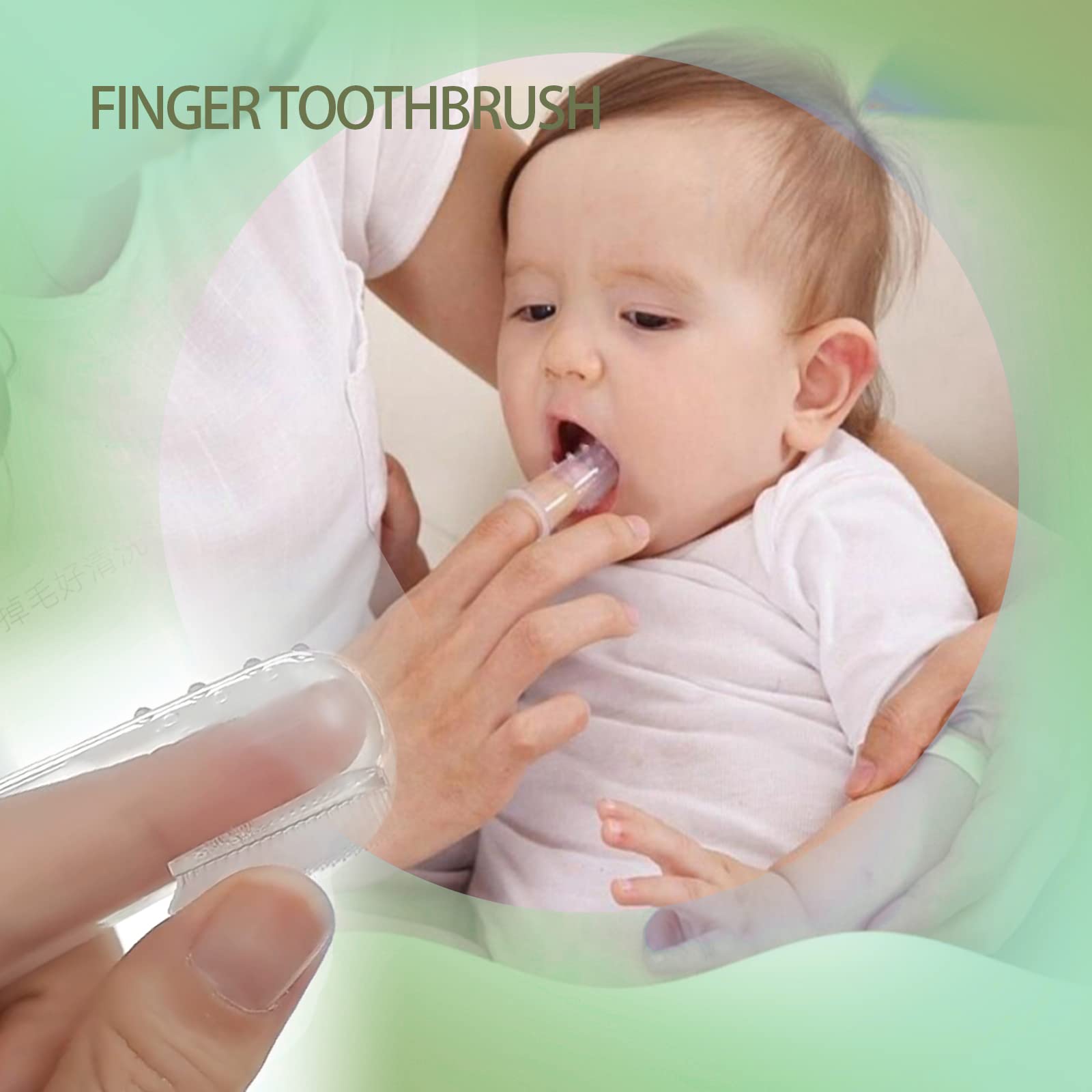 ZELIN YE - Kit de aseo para bebé, 8 en 1, cepillo de pelo de bebé, cortaúñas, limpiador de nariz, cepillo de dientes para dedos, tijeras de uñas, kit de manicura para el cuidado del bebé, mantener