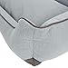 Modern Living Hundebett Skara | Bequemes Bett für mittelgroße bis große Hunde | Dickes Kissen mit Memory-Foam-Flocken für maximalen Schlafkomfort (hellgrau, M - 100x70x21cm)