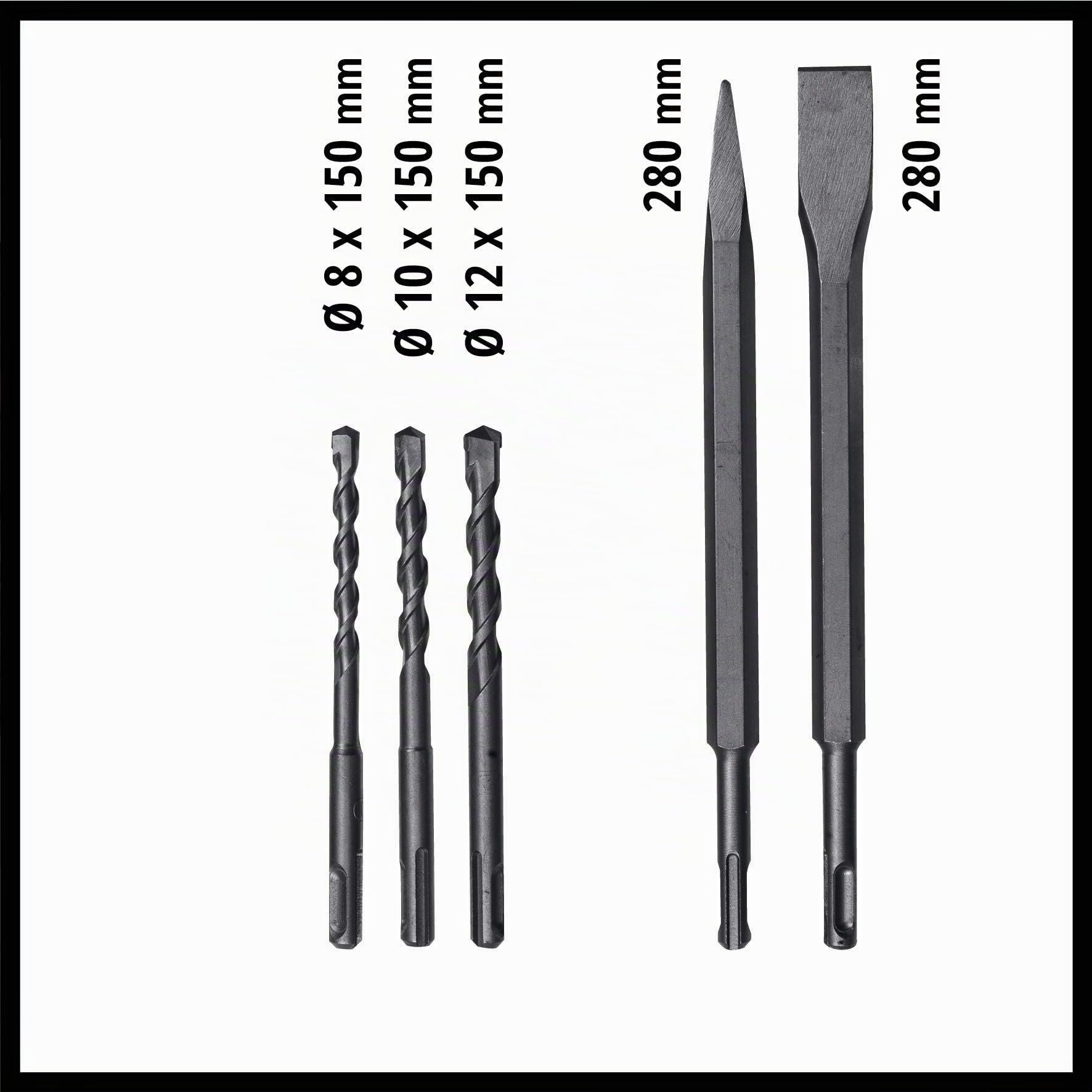 Einhell TE-RH 32 4F Kit Martello Tassellatore (220-240 V, Giri Min. 0-850)