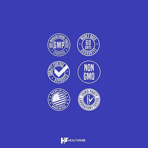 Miniatura 8 de HealthFare Benfotiamina 300 mg 200 cápsulas Vitamina B1 de tiamina soluble en grasa Apoya el metabolismo de la glucosa, la salud