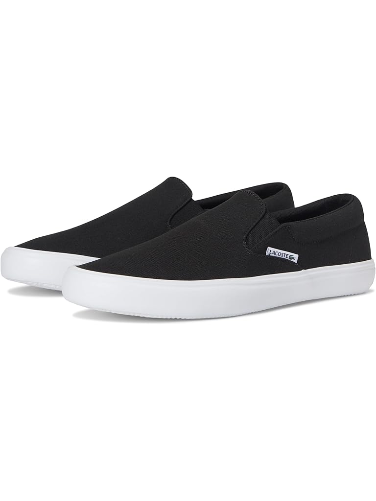Black Lacoste Slip-On Base Sneakers