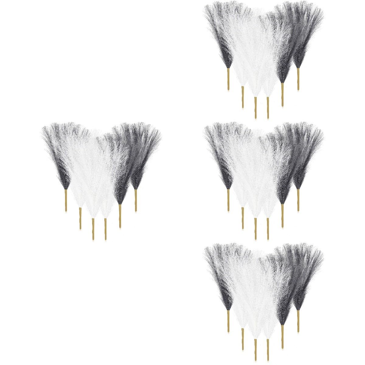 Cabilock 24stücke Teiliges Pampas Bouquets Künstliche Kurze Stängel Für Boho- Und Hochzeitsdekoration Und Langlebig Für Esszimmer Und Schlafzimmer