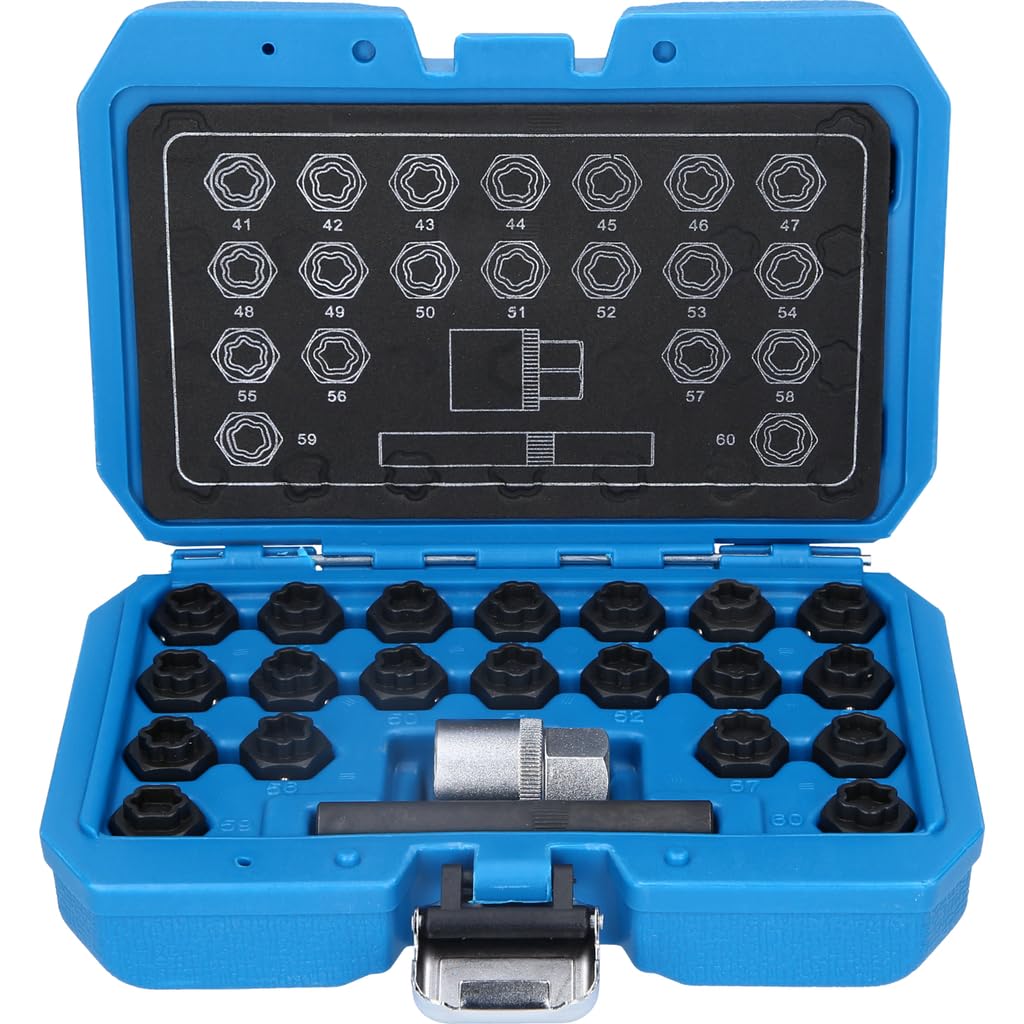 BRILLIANT TOOLS BT691050 Surtido de tornillos antirrobo para llantas, Para BMW, 22 pzs [Powered by KS TOOLS]