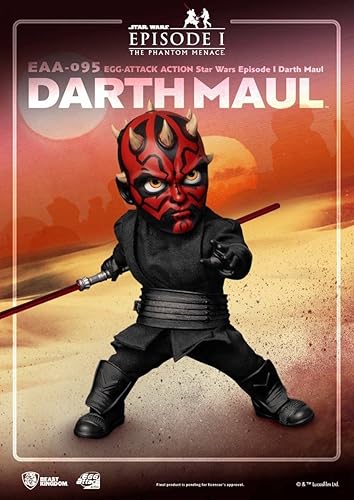 Miniatura 5 de Beast Kingdom Star Wars: The Phantom Menace: Darth Maul EAA-095 - Figura de acción de ataque de huevo, multicolor
