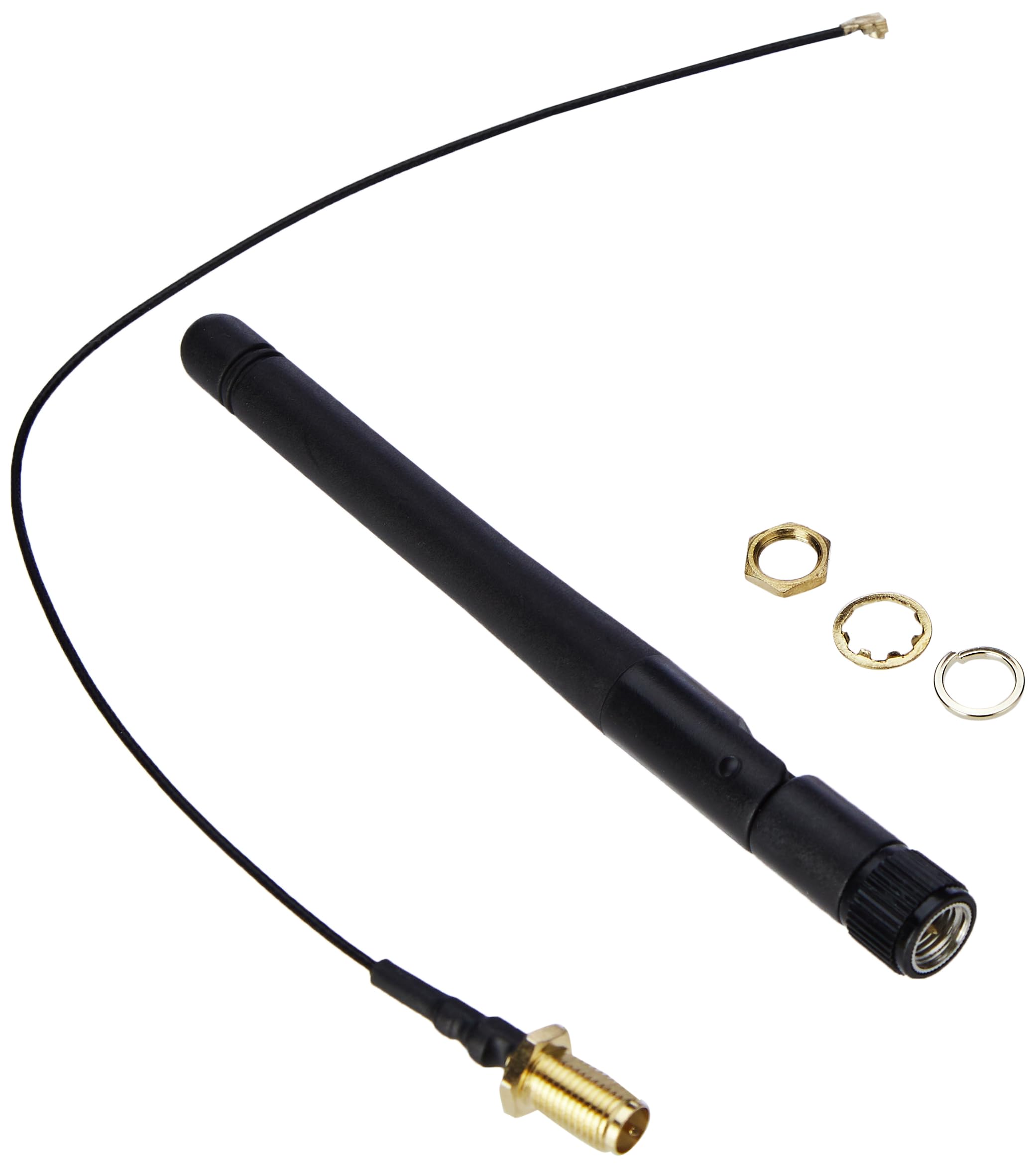 6dBi 2.4GHz 5GHz Dual Band WiFi SMA Antenna +20cm U.fl-IPEX Cable