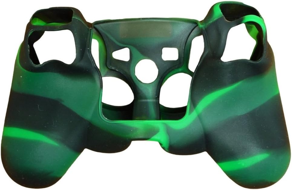 High Quality Premium Super Grip Glow Black green White Silicon Protective Skin Case Cover for Sony Playstation PS3 Remote Controller image 2
