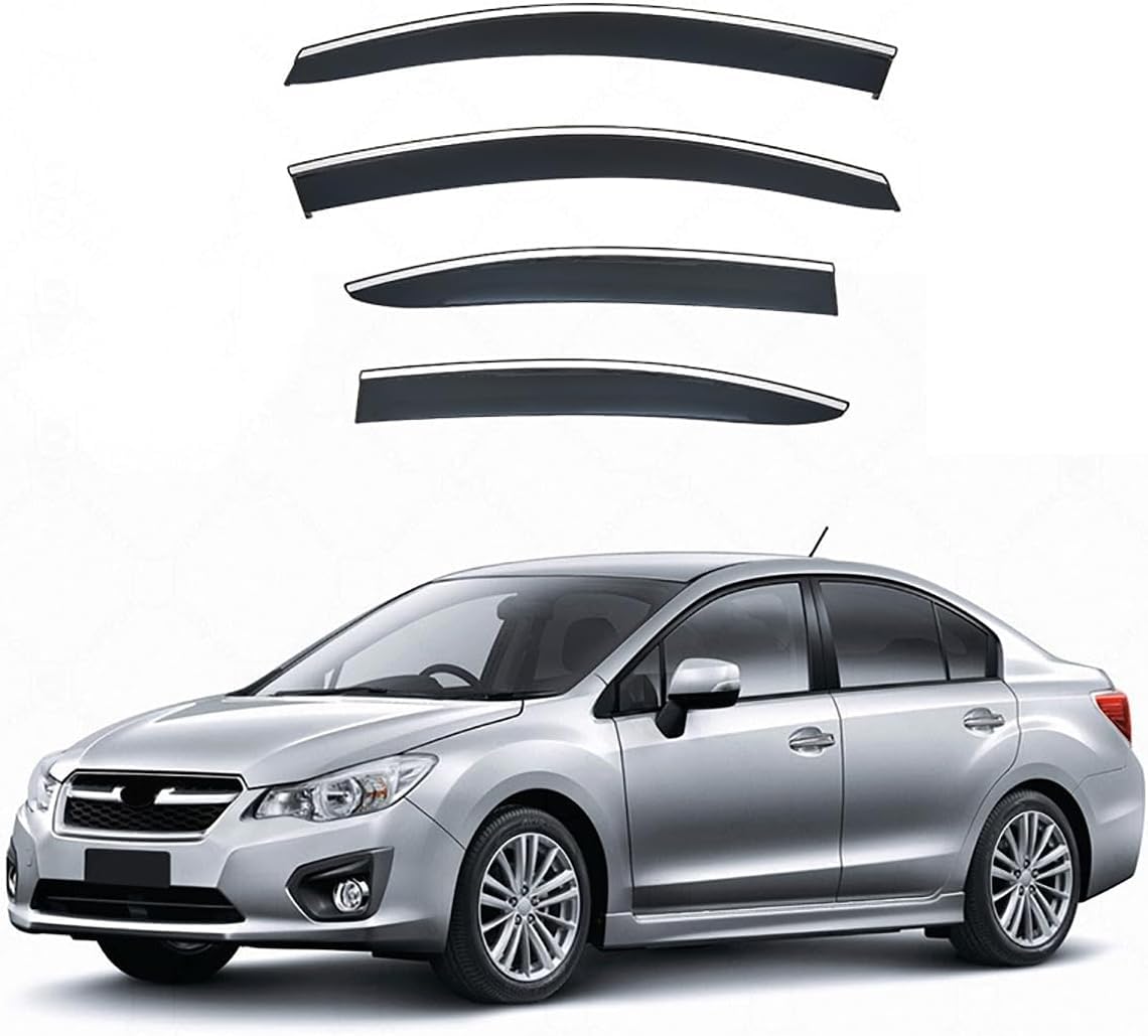 Panxuc Normal Car Wind Deflectors For Subaru Impreza Sedan Gj 2012-2016, Side Window Wind Rain Deflector Window Visor Sun Rain Guard Smoke Guards