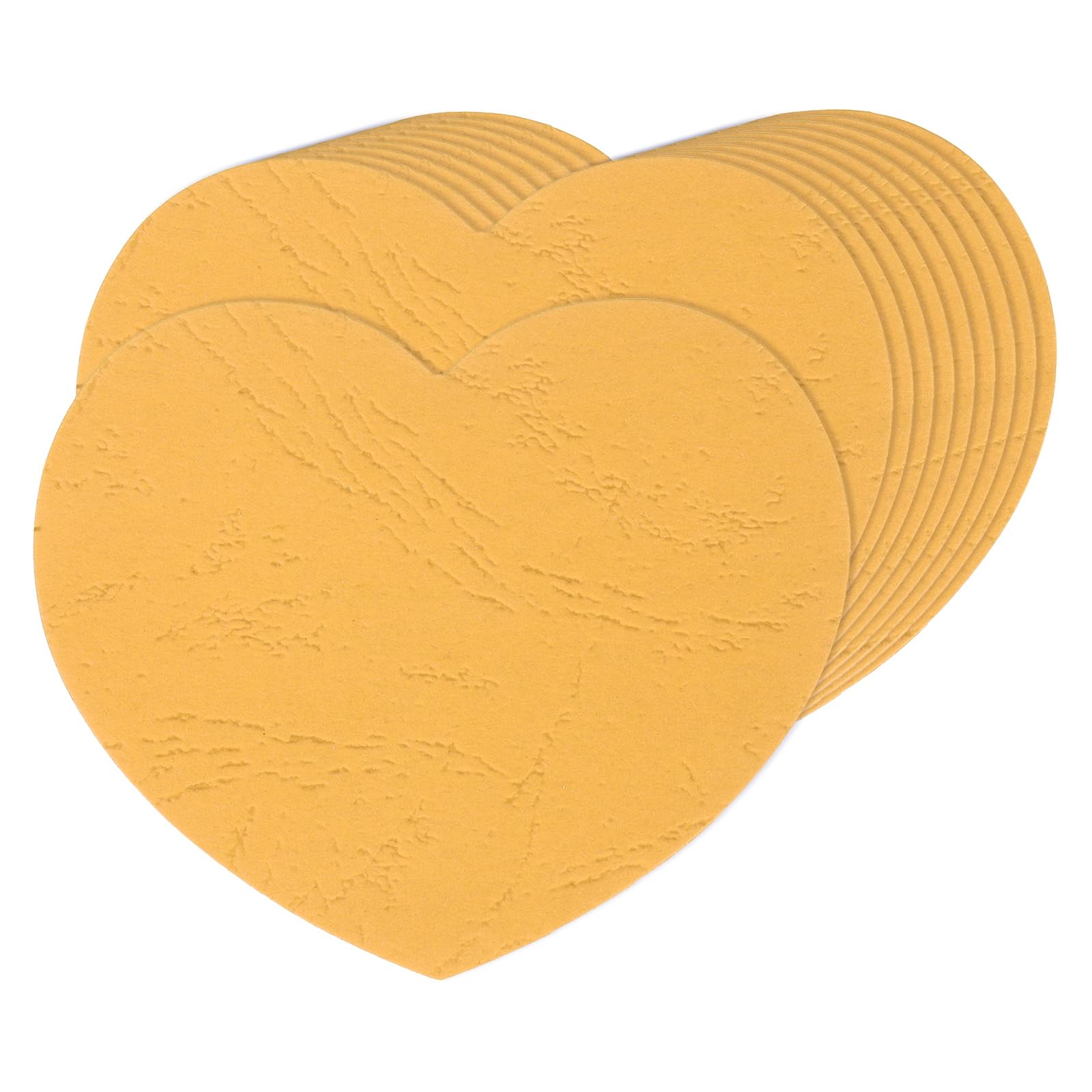 Découpes en papier cœur MECCANIXITY jaune doré pour décoration murale