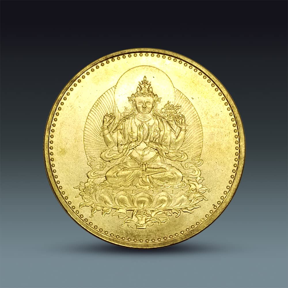 古銭　アンティーク　 般若心経　千手観音 Amazon.co.jp: 般若心経コイン千手観音仏像彫刻アンティークシルバー