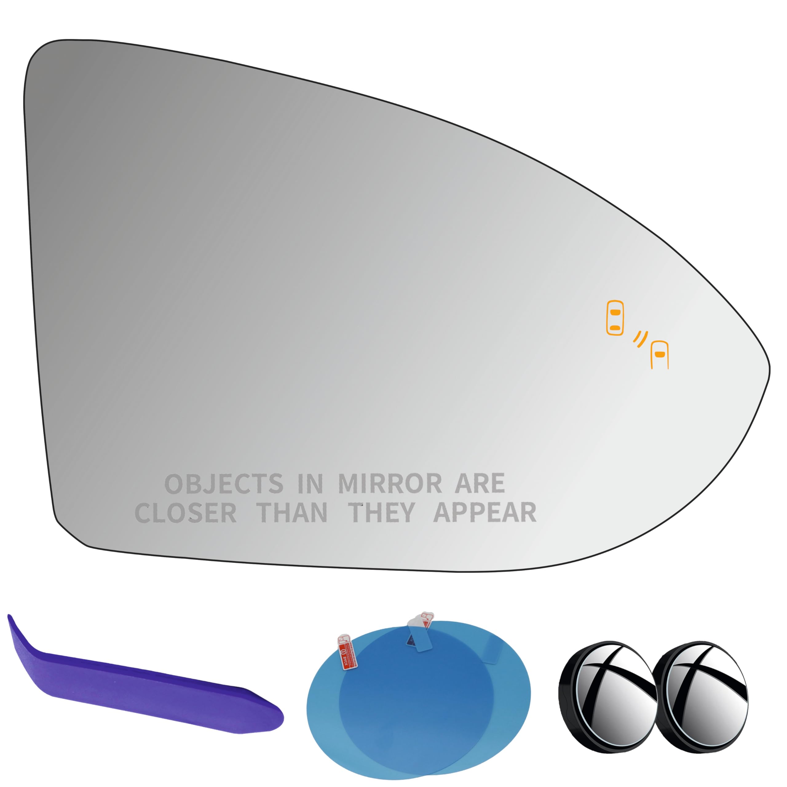 EAP Passenger Side Mirror Glass Compatible with VW Golf MK7 Golf