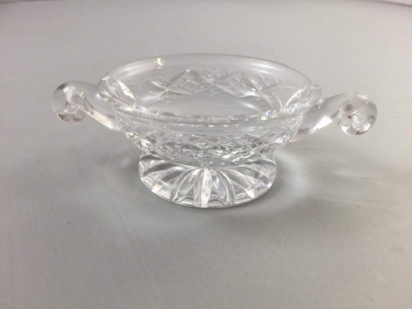 Hand Cut 24% Lead Crystal Scottish Quaish Loving Cup or Potpourri Bowl