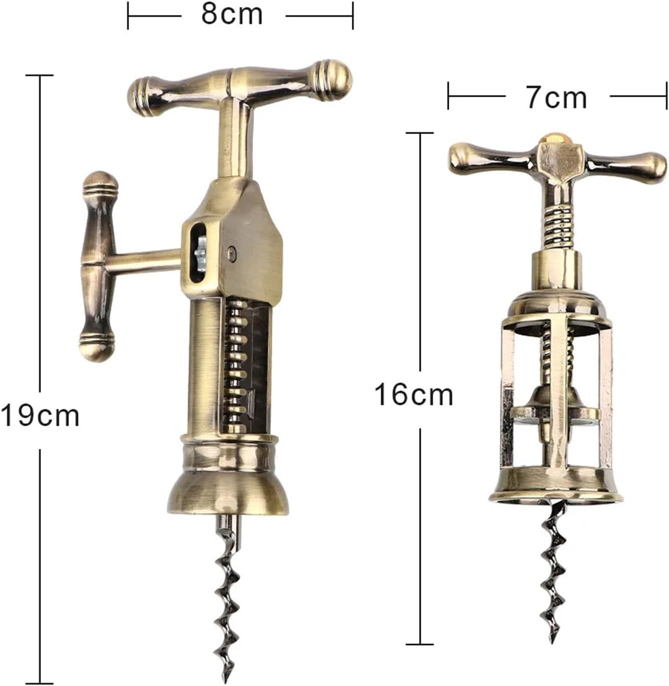 Wine Opener Bottle Opener Vintage Style Rack Pinion Corkscrew Kitchen Bar Gadgets