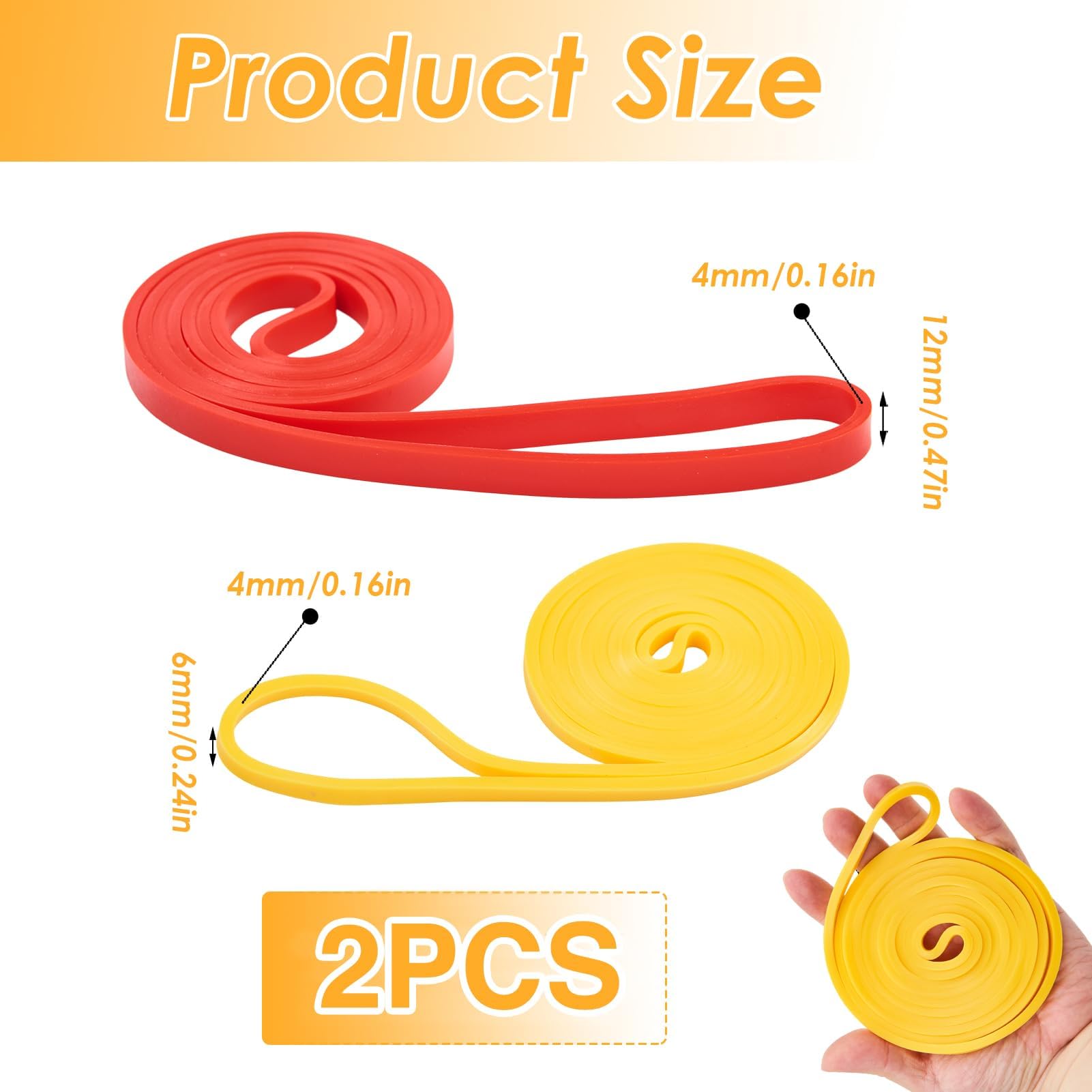 2 PCS Musculation, 5-15lb & 15-35lb Ensemble pour Entraînement Pilates, Yoga, Stretching, Rééducation Physique et Élastique Musculation Traction