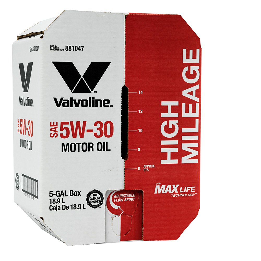 High Mileage with MaxLife Technology Motor Oil 5W-30 5 GA Box