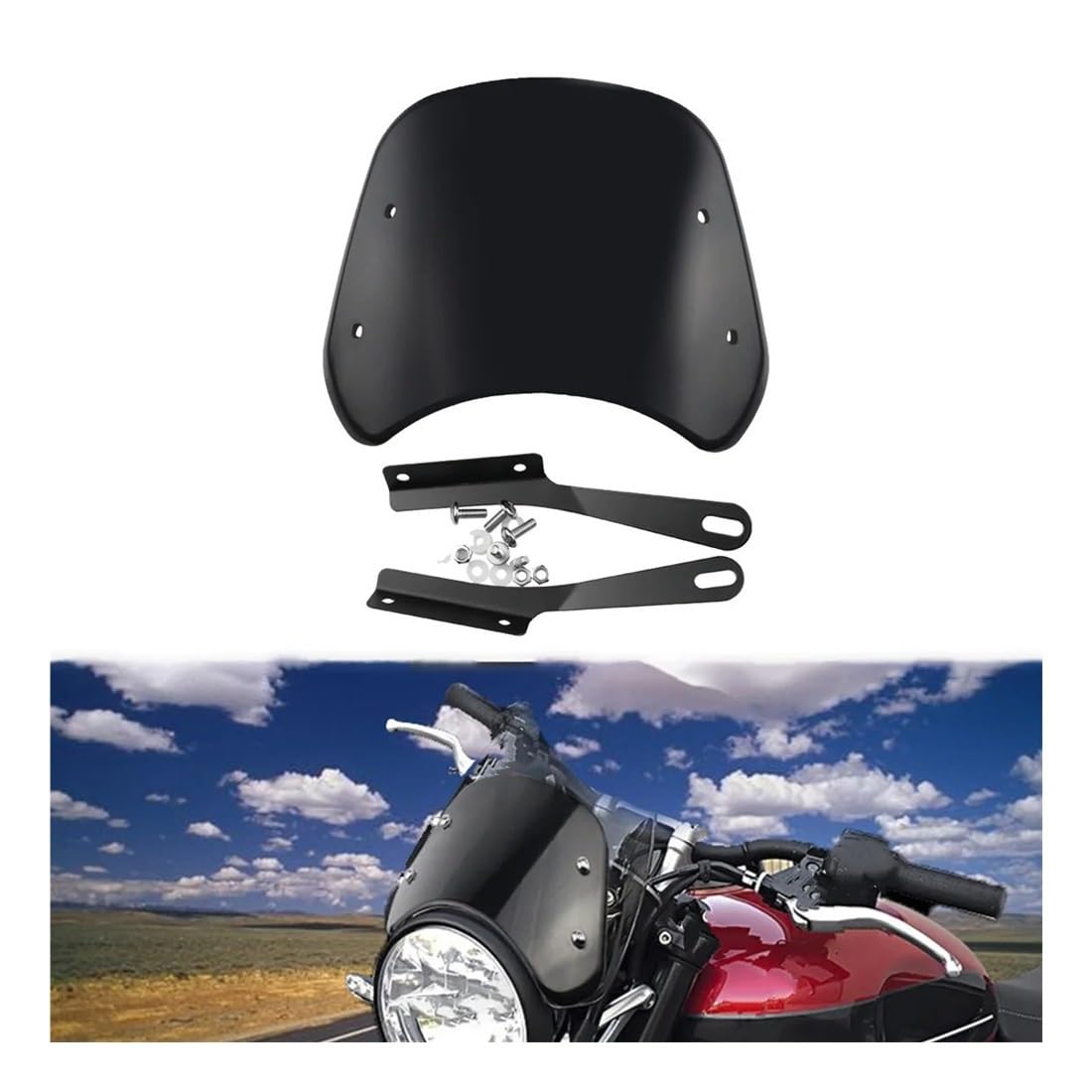 Deflector Accesorios Motocicleta para, Parabrisas, Deflector De Viento, Cubiertas, Lente Pantalla Universal