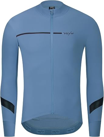 YKYWBIKE Cycling Jackets for Men,Winter Thermal Bike Jacket,Long Sleeve Cycling Jersey men,Cold Weather Biking Jacket