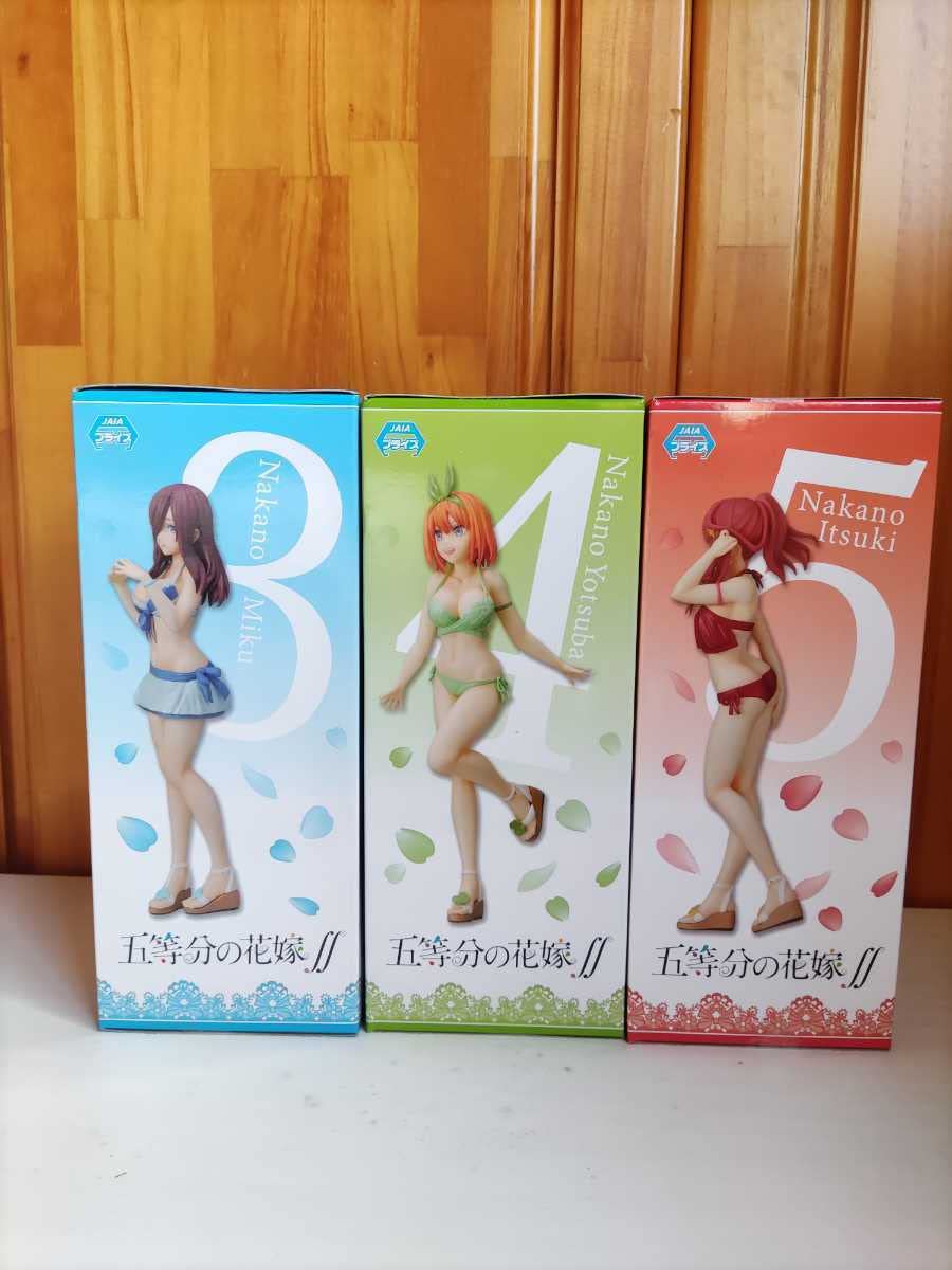 五等分の花嫁 プレミアムフィギュア　一花、三玖、四葉、五月セット　水着 Amazon.co.jp: 五等分の花嫁 中野三玖 中野四葉 中野五月 プレミアム