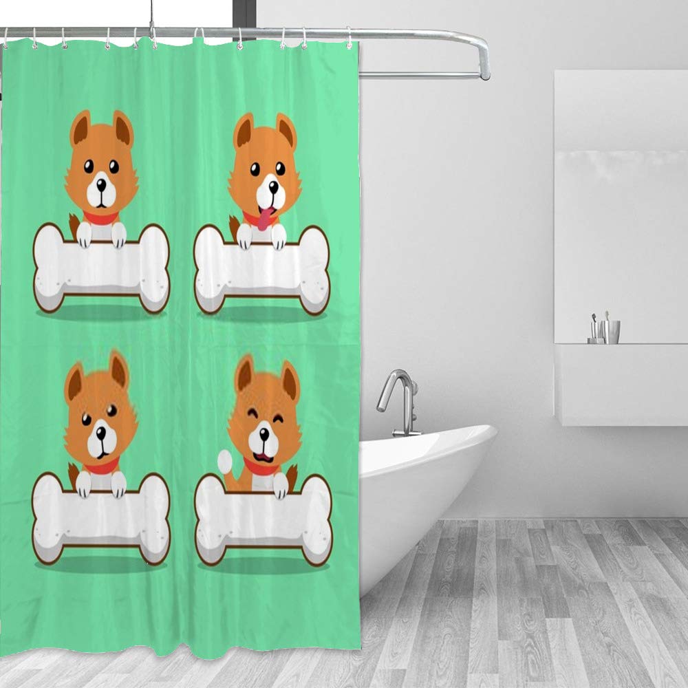 Rideau de douche de haute qualité en polyester imprimé grand format