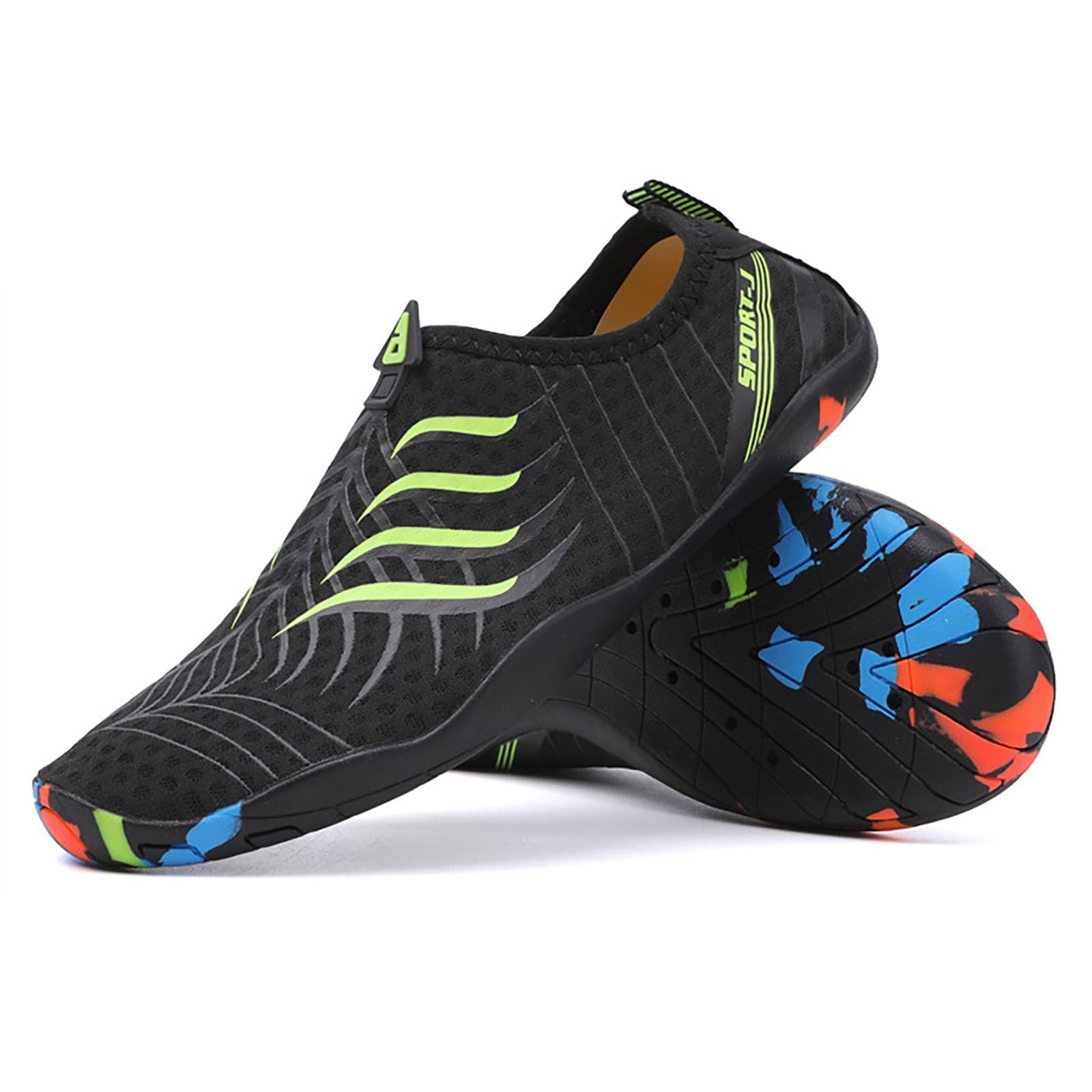 Pantuflas para hombre, cómodas sandalias casuales para hombres y mujeres, playa, caminar, gimnasio, suela deportiva, rayas ligeras, estampado de letras, calzado de moda para atuendo con pantalones