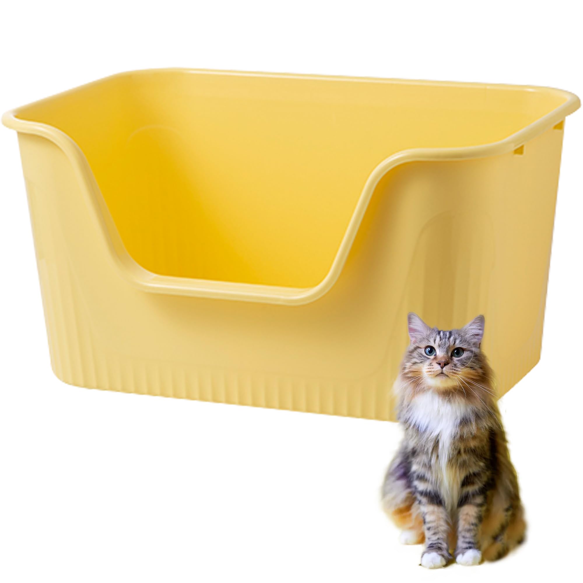 Bac à litière XL pour chat Vealind idéal pour garder un salon propre dans les foyers multi-chats