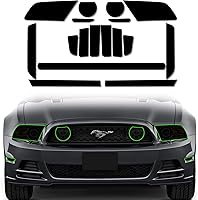 Vista 1 de Kit de tinte de vinilo precortado para Ford Mustang 2013 2014, faros traseros con cubierta de humo oscuro brillante, calcomanías de vinilo