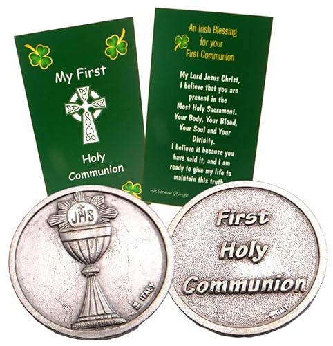 Westmon Works My First Communion Irish Blessing Prayer Token Set