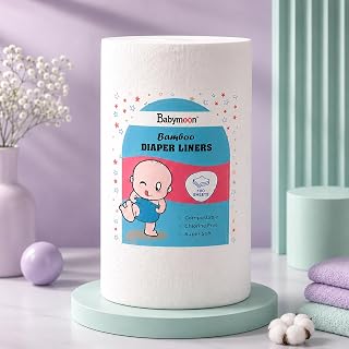 Babymoon Disposable Flushable Diaper Liners | Biodegradable Bamboo Nappy Diaper Liners -Set of 1 Price In India