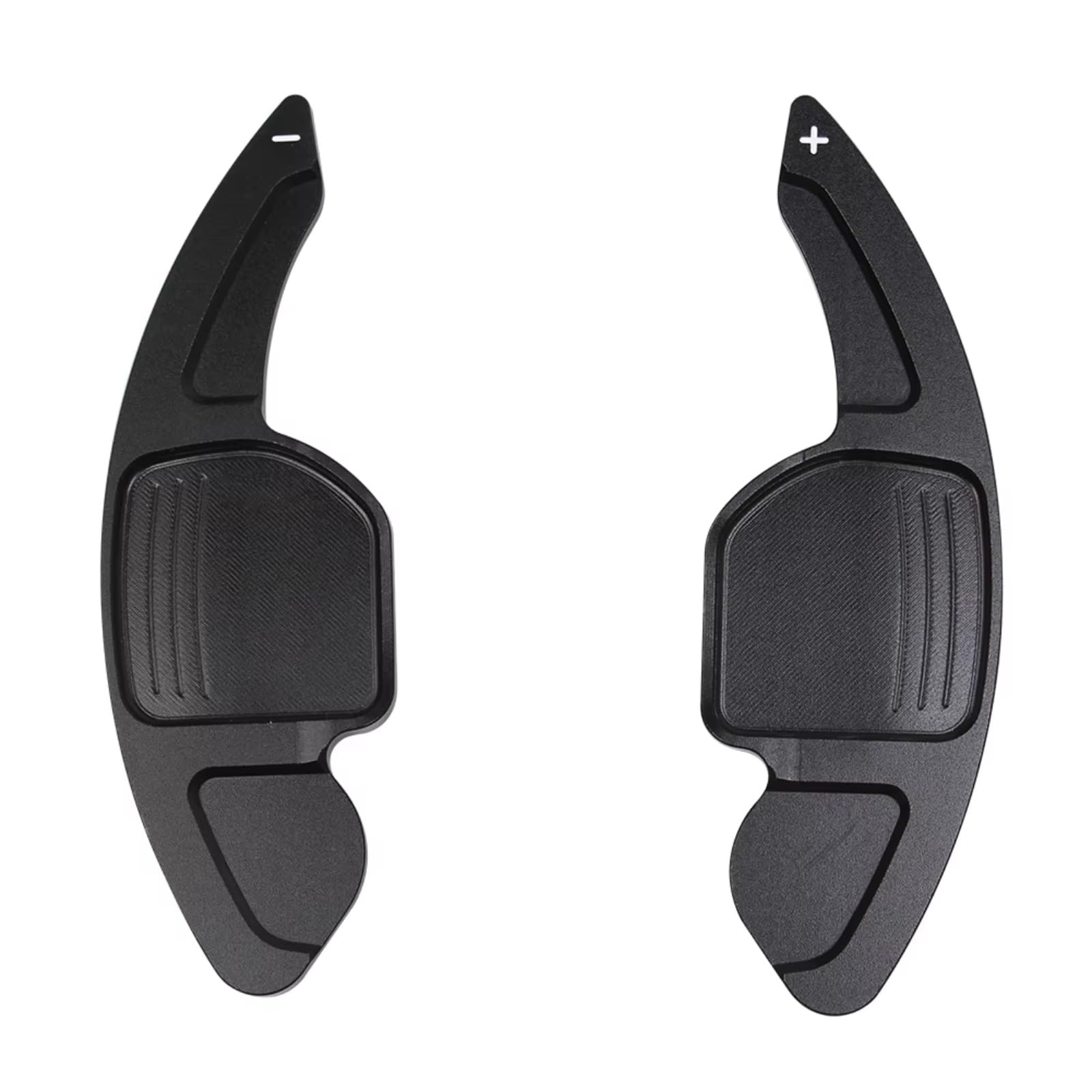 Ztguioq Black Paddle Shifter Extensions Compatible With A3 S3 A4 S4 B8 A5 S5 A6 S6 A8 R8 Q5 Q7 For Tt Car Steering Wheel Paddle Shift Extend Extension Shifter 2Pcs(Black)