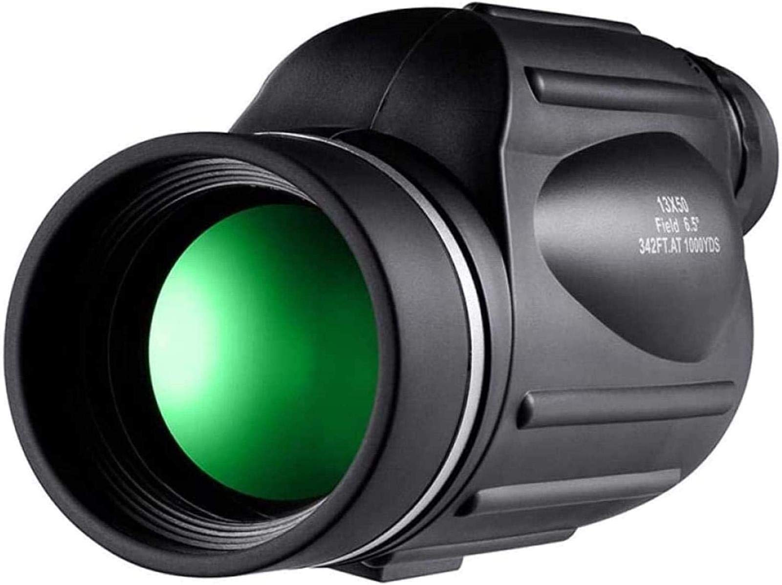 LYGXWJFC Lornetka dużej mocy, teleskop Hd Zoom 10X50 monokularowa lornetka wodoodporna ptak odporna na wstrząsy czarna, B do wewnątrz/na zewnątrz