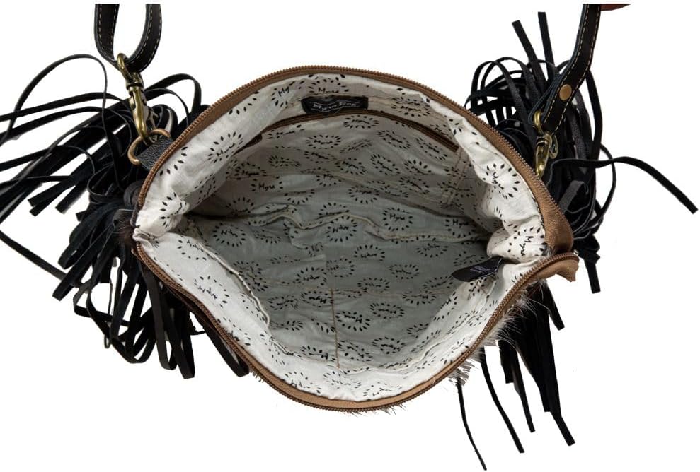 Myra Bag Tooled Leather Cow Hide Bag - Cow Hide Purses for Women with Hand-Etched Patterns, Tooled Leather Handbag for Women - Image 7