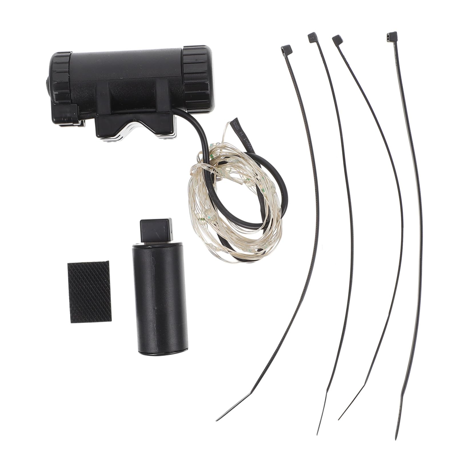 TOYANDONA Luce per Bicicletta Leggero guidato parlato Ricaricabile riflessivo Posteriore Lampada a Raggi Accessori per la Guida Luce Decorativa per Bici Luce della Ruota Addominali Nero