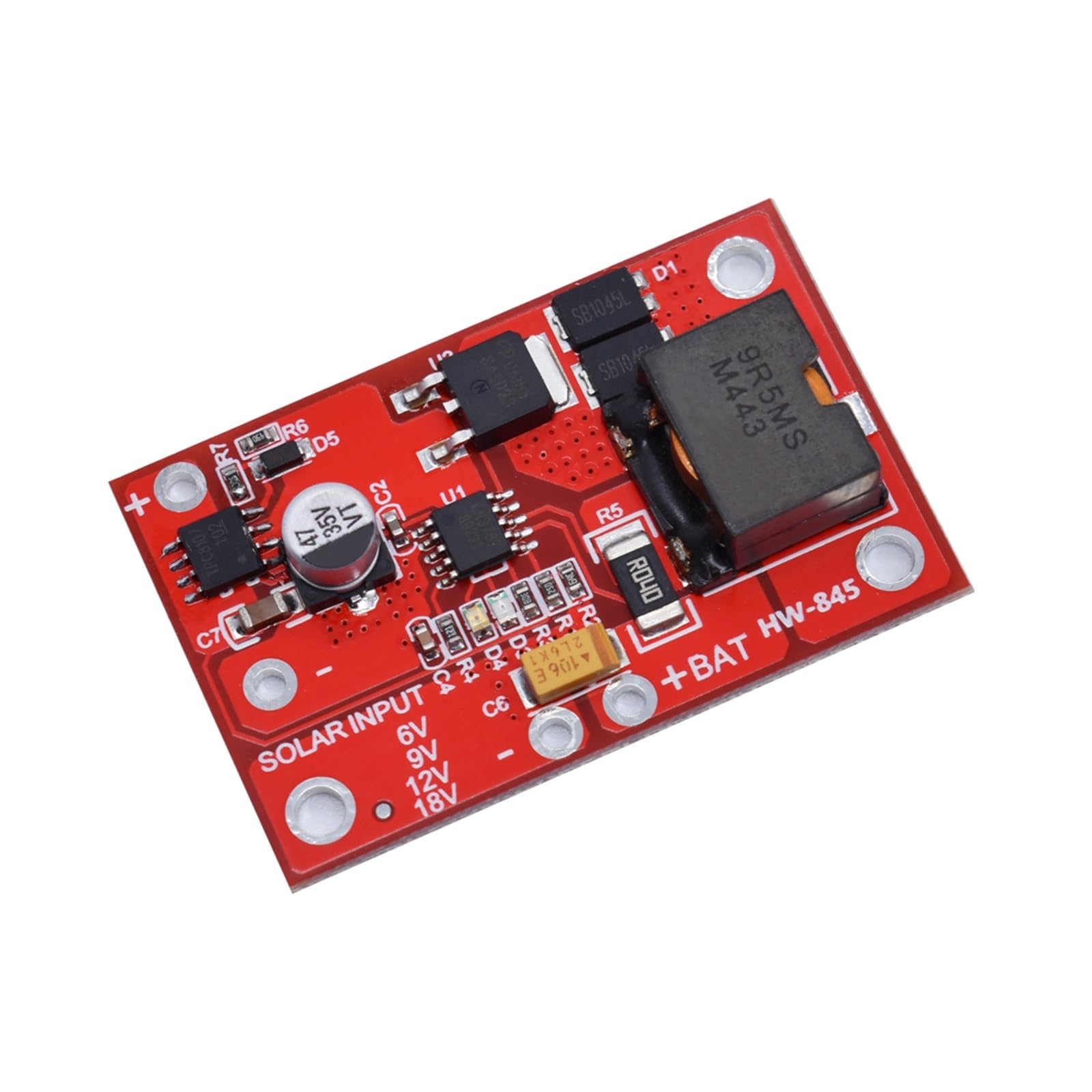 CUDTAPI 6V / 9V / 12V 3A Solar Power Manager Module 18650 Lithium Battery Charging 3.7V 1S MPPT Solar Panel Controller(6V)
