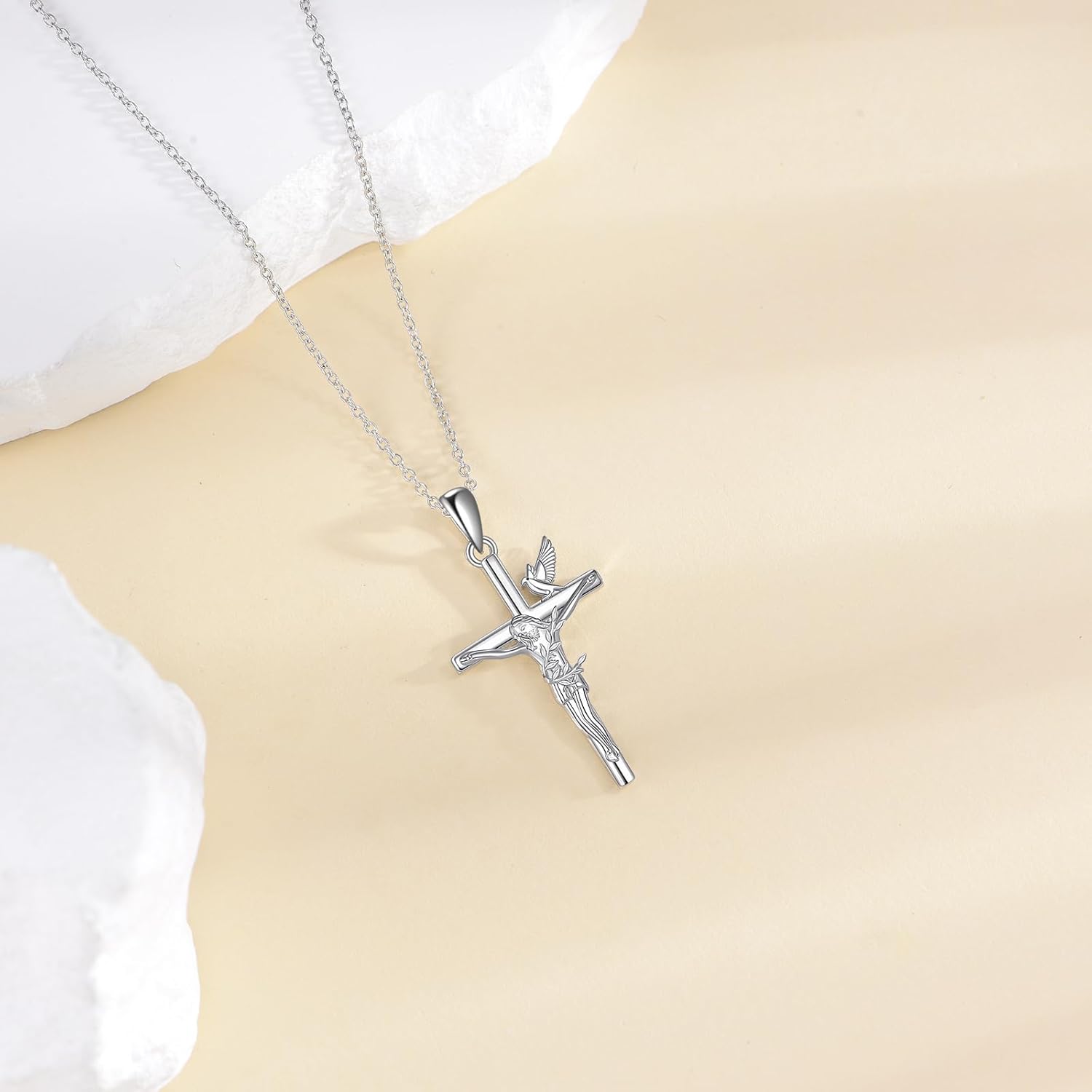 Cross Necklace for Women Baseball Pendant Necklace 925 Sterling Silver Sports Jewelry for Men - Image 5