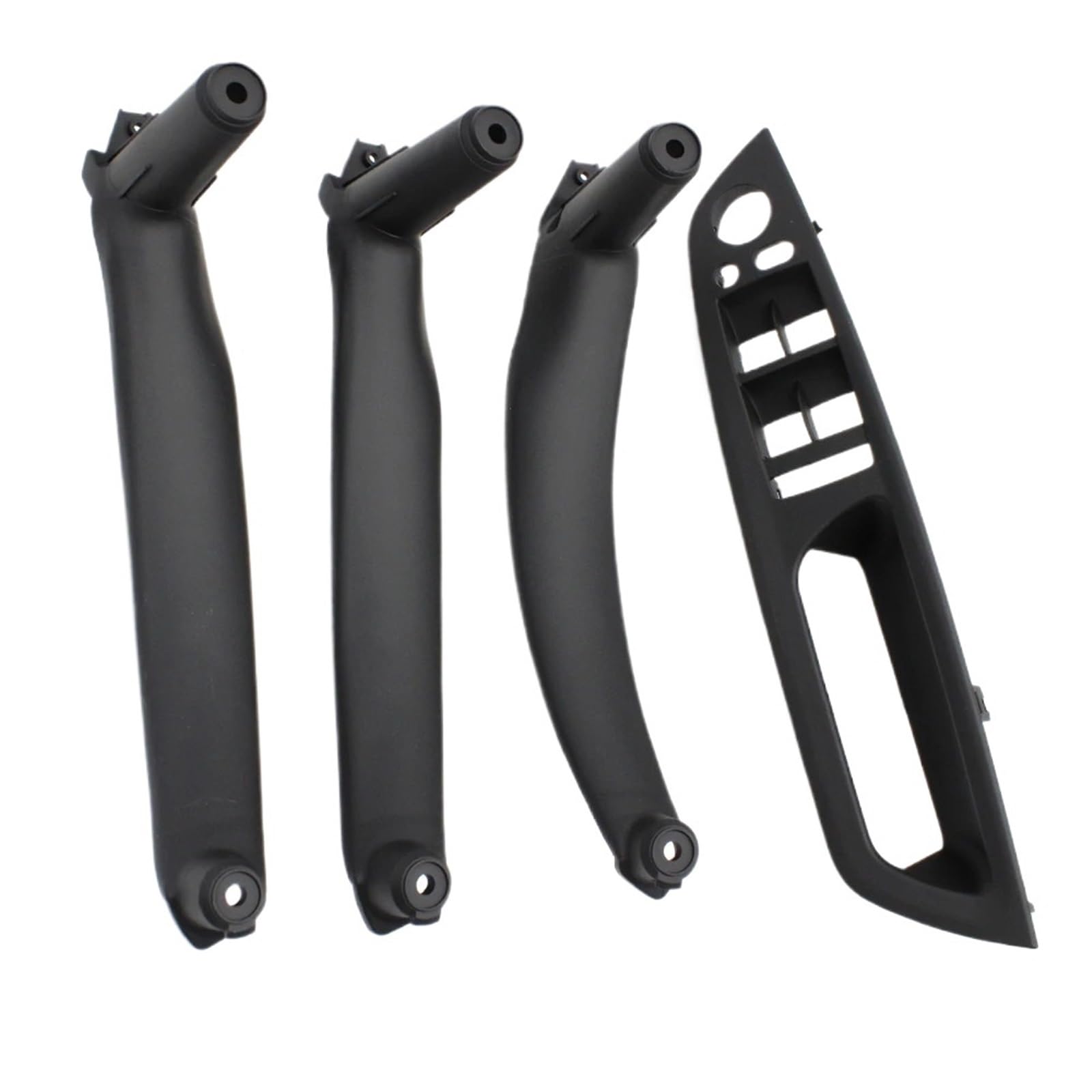 Ppbqrvlf Black Rhd 4Piece Front Interior Pull Lhd Rhd Upgraded Interior Door Armrest Cover Pull Handle For Bmw For X5 For X6 E70 E71 E72 2007-2014 Door Handle(Black Rhd 4Piece)