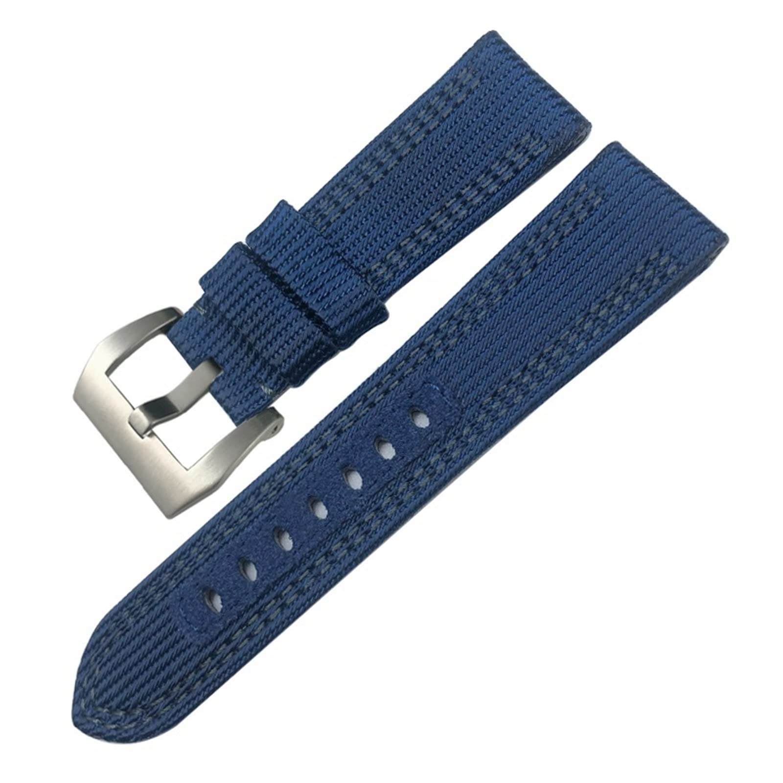 SCRUBY Cinturino in tessuto di nylon 24mm 26mm per cinturino sportivo in pelle Panerai Luminor PAM sommergibile strumenti regalo