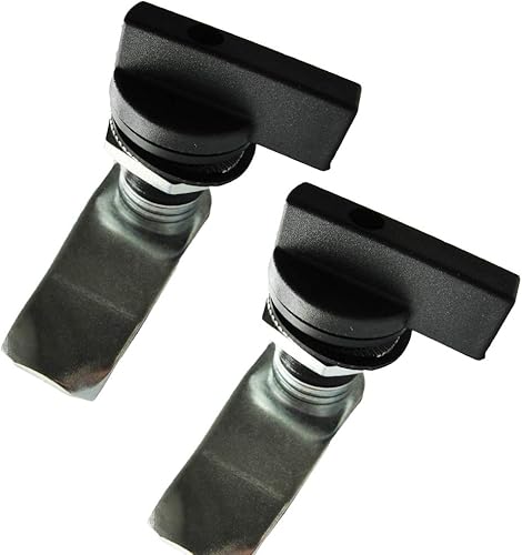 Miniatura 6 de WJSKDQ Cerradura de leva de pulgar compensada accionada por el pulgar, 2 unidades, cerradura de leva negra
