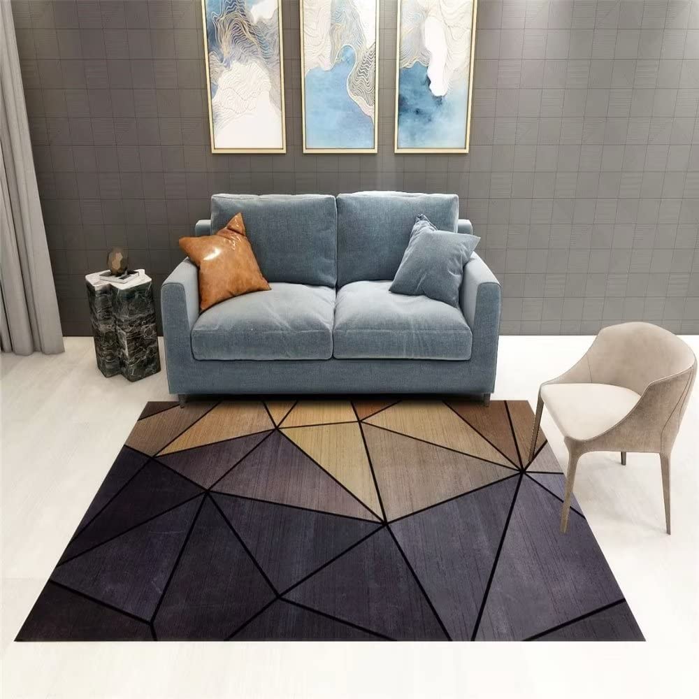 Tapis chambre ado fille et salon de style moderne | Grand tapis sol gamer doux et résistant