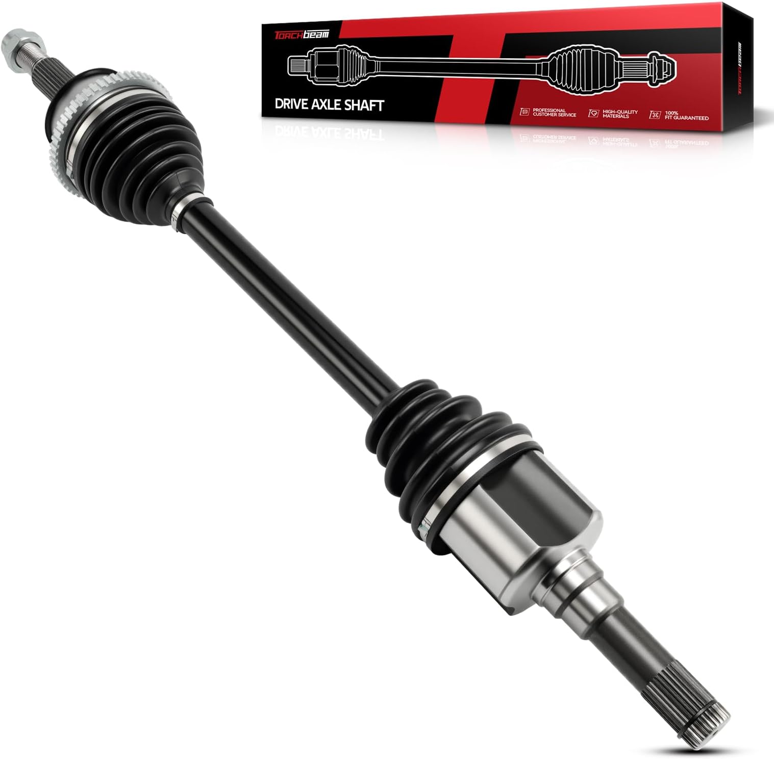 Torchbeam CV Axle Shaft Assembly Compatible with 2002-2010 Ford Explorer, 2003-2010 Mercury Mountaineer, 2007-2010 Explorer Sport Trac, 2003-2005 Aviator, Rear Left CV Axle 66-2193
