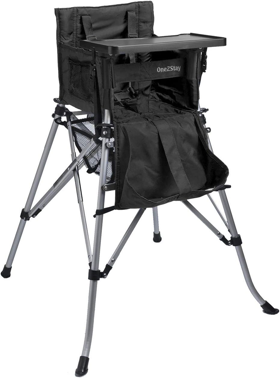 FemStar One2Stay One2Stay 2.0 Portable Baby highchair incl. Dining Tray, Black, 69x65x88 cm