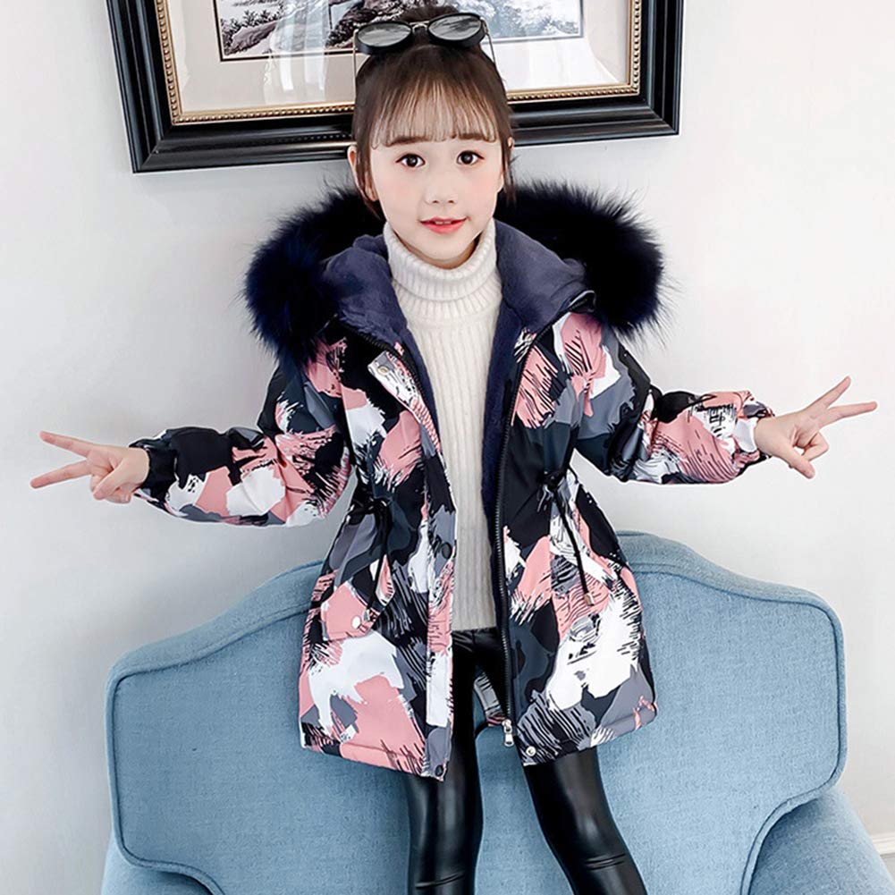 Dziewczęca kurtka zimowa płaszcz pikowana kurtka zimowa płaszcz puchowy kurtka pikowana ciepła kurtka przejściowa parka