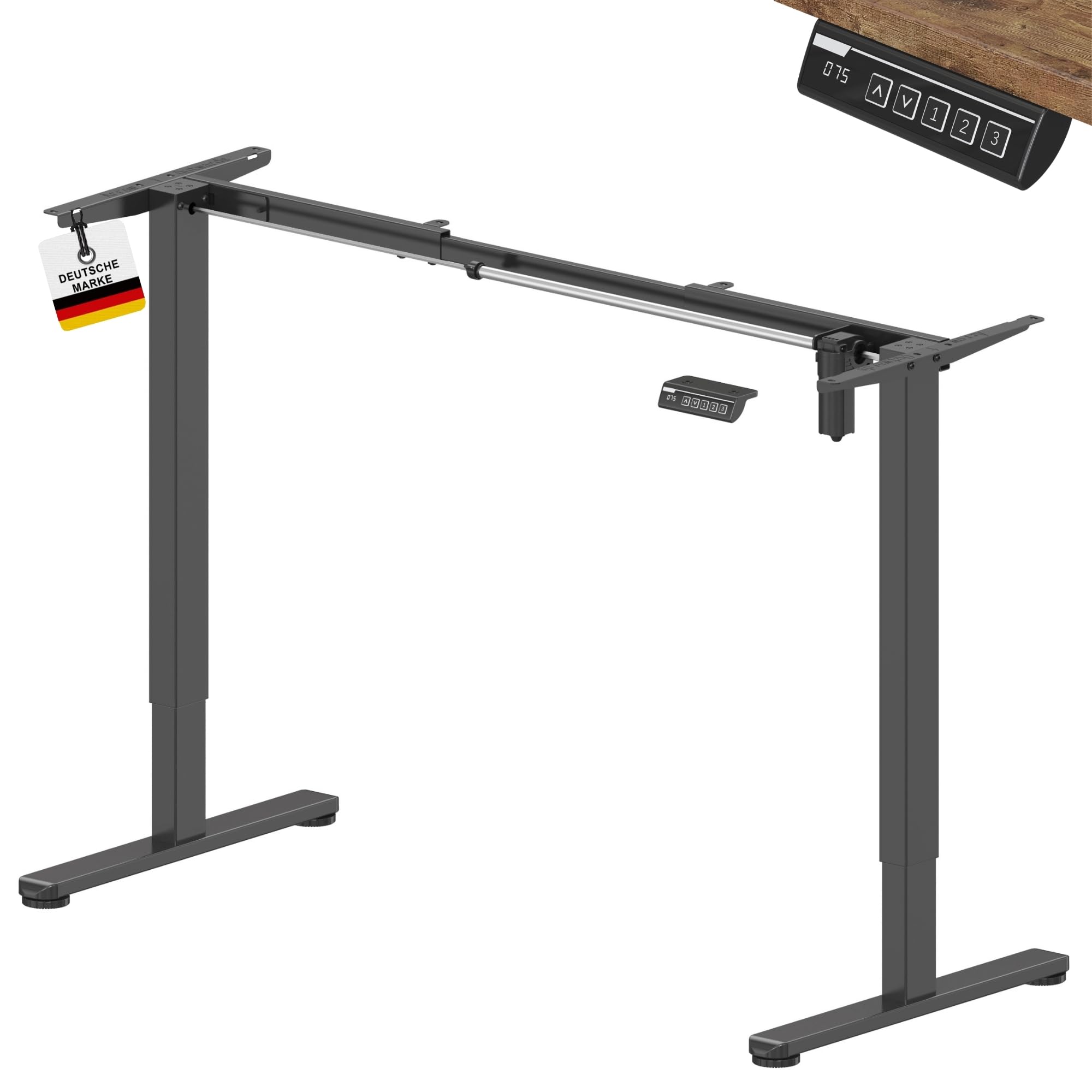 Albatros UP30 – Höhenverstellbares Tischgestell, schwarz