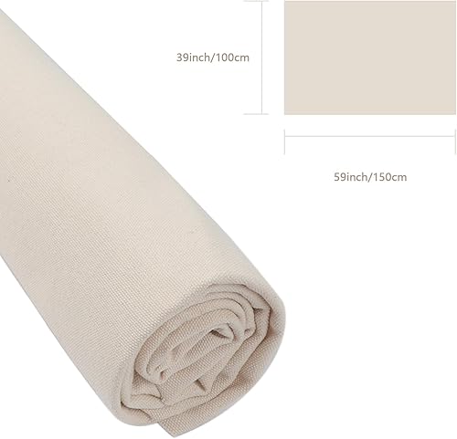 Miniatura 5 de The Yard - Tela de lona de arpillera de cerámica, 5 pies de largo, tela de muselina de algodón, alfareros, artistas de arcilla, material de costura,