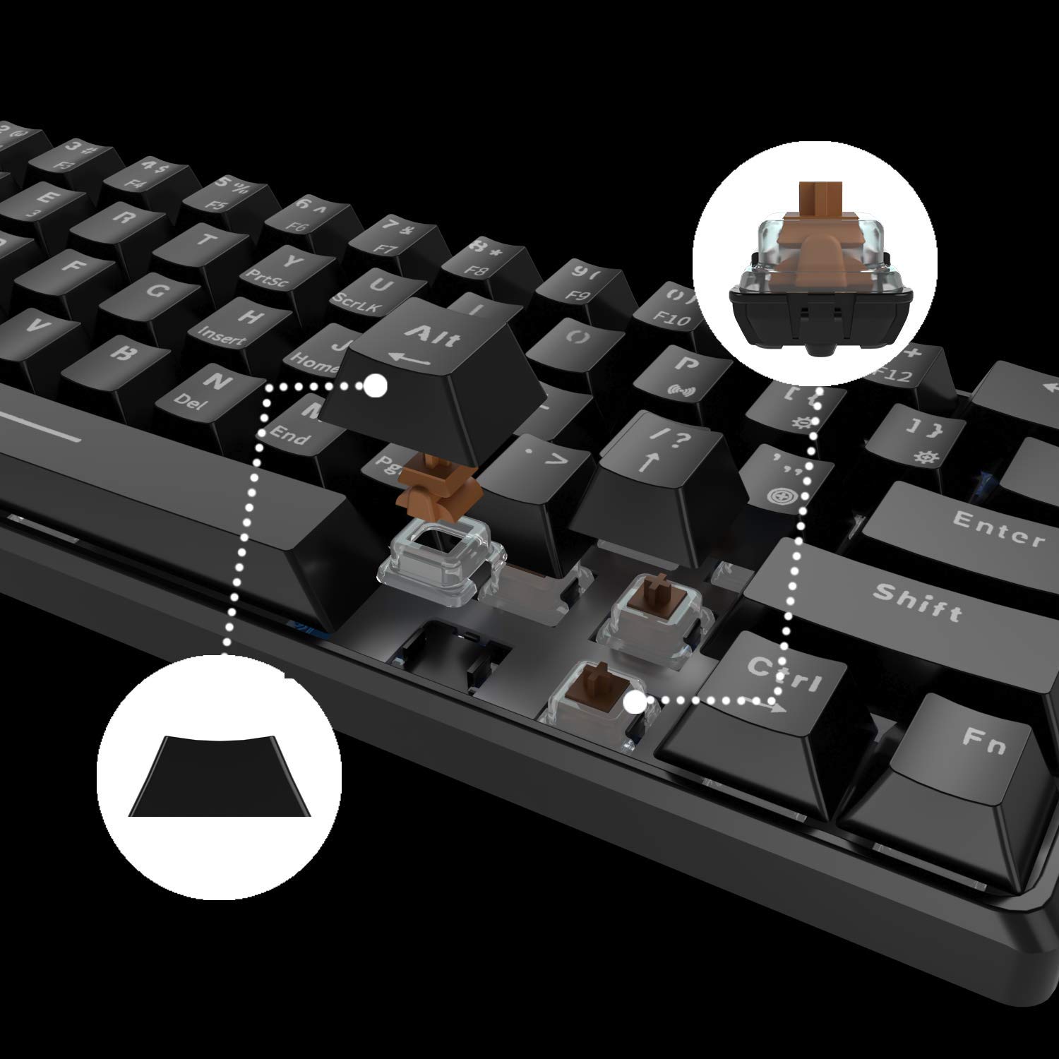 Amazon | WENRUI メカニカルキーボード 機械式 ゲーミング